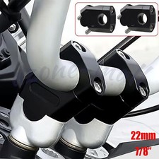 7/8" Universal Handlebar Bar Risers Motorcycle Clamps Motorbike Pit Dirt Bike UK