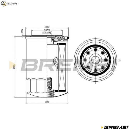 Oil filter fl0301 for - for, lti