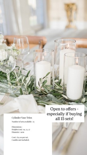 Cylinder vases sets - vases, x