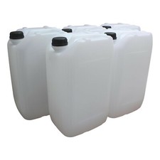 4 x 25L LITRE PLASTIC WATER CONTAINER CARRIER FOOD DRUM JERRYCAN JERRICAN 