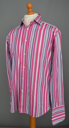 Men pink blue striped - pink,