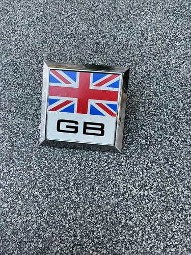 Vintage car badge - vintage, gb