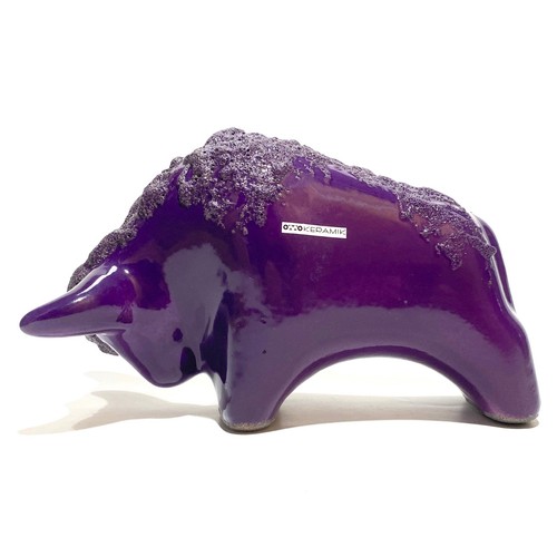 Otto keramik bull purple - keramik, in