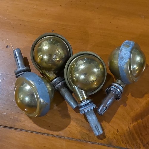Shepherd brass ball casters - brass,