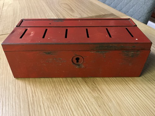Vintage red thrift cash - vintage,