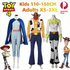Toy Story Woody Jessie Bo Peep Cosplay Costume Kids Adults Book Week Halloween