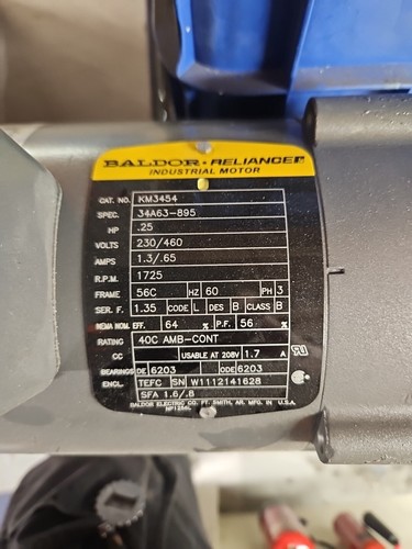 Baldor motor km3454 - baldor,