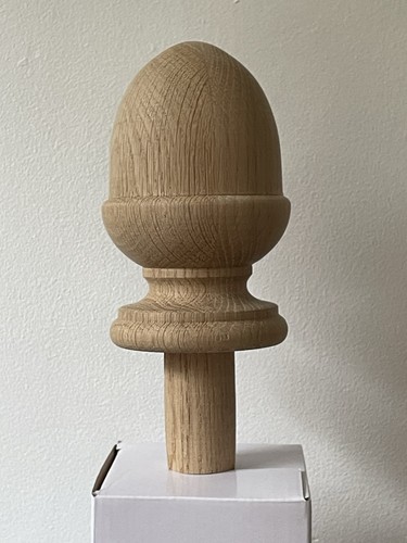 Oak acorn newel cap - acorn, cap.