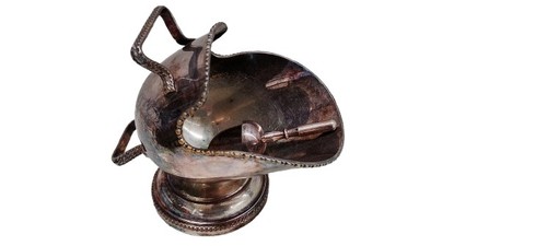 Vintage silver plated sugar - silver,