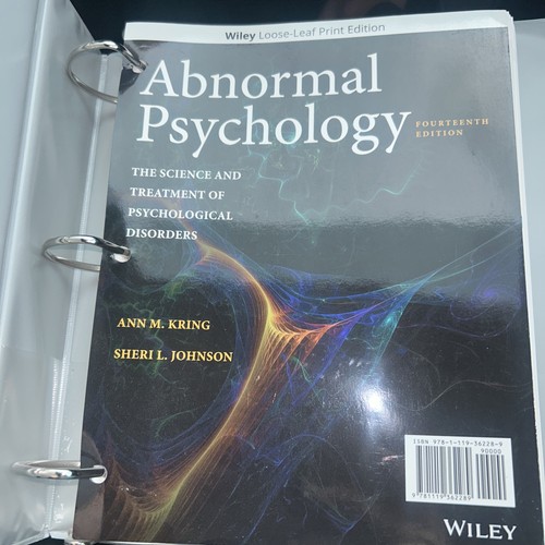 Abnormal psychology the - abnormal, psychology: