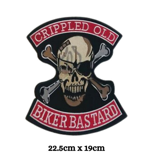 Crippled old biker - old,