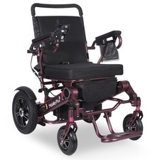 MobilityPlus+ Ultra-Light InstaSplit Electric Wheelchair Red | 4mph, 700W
