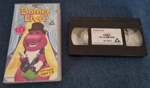 Vhs video cassette barney - cassette, live