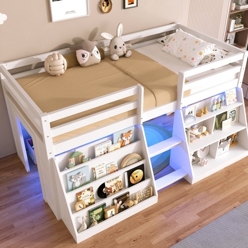 White 3ft single - single, led