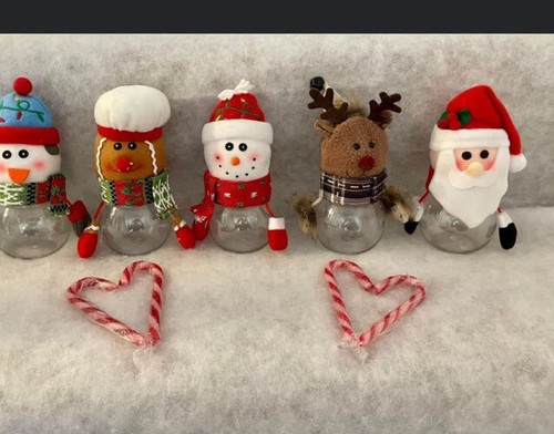 Christmas candy jar santa - candy,