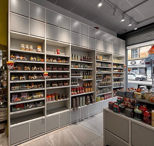 Retail shop slatwall wall - retail,