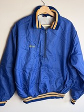 Vintage 80s Rennoc LAURELTON Pullover Windbreaker L Cheerleading Jacket Blue