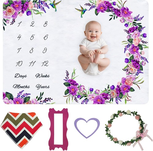 Baby milestone mat - baby,