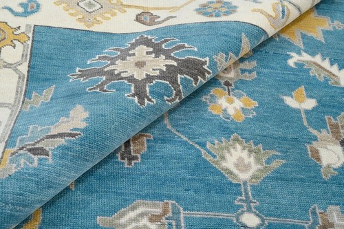 Vintage oushak rug 8x10 - oushak, 9x12