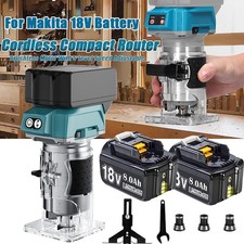 Cordless Compact Router Wood Trimmer Laminate For Makita 18V Battery / Charger