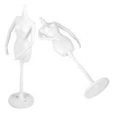  2pcs mini mannequin with adjustable joints female dress form for