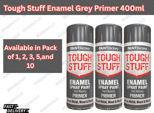 Tough stuff enamel grey primer - stuff,