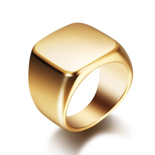 Signet ring for men - signet, stainless