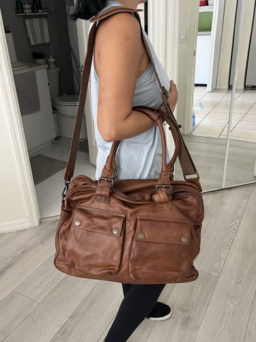 Belstaff unisex brown leather - brown,