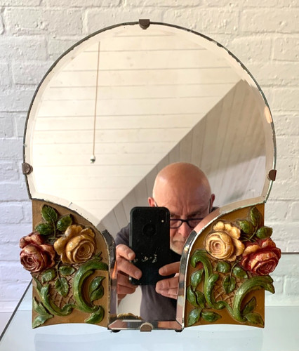 Vintage tree shaped - , beveled