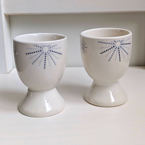 Ceramic egg cups set vintage - 2,