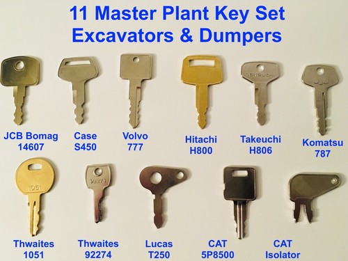 Master plant keys - master, jcb
