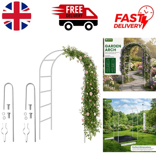 Elegant metal garden arch - 2.4m,