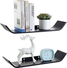 2 Pack Wall Mount Floating Shelves for Living Room, Kitchen, Bedroom, Office