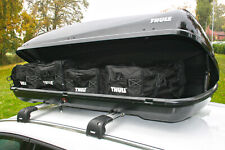 Thule Roof Box Large 450 litre Capacity Black Ocean 200 TopBox with GoPack Bags