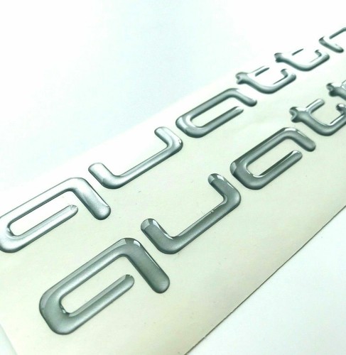 Quattro logo front rear - front, /