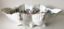 Aynsley Pembroke Porcelain Repro 18th Design Oval Shell Oval Small Dish Bowl