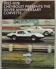 CHEVROLET CORVETTE SILVER ANNIVERSARY USA Car Sales Brochure 1977-78 #3575