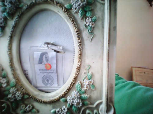 Keyring with relic picture - keyring, relic/picture