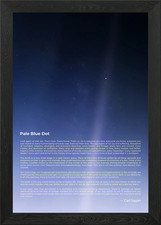 Pale Blue Dot Framed Wall Art Poster Canvas Print Picture