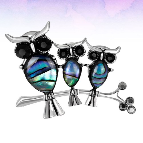 Alloy owl brooch - owl,