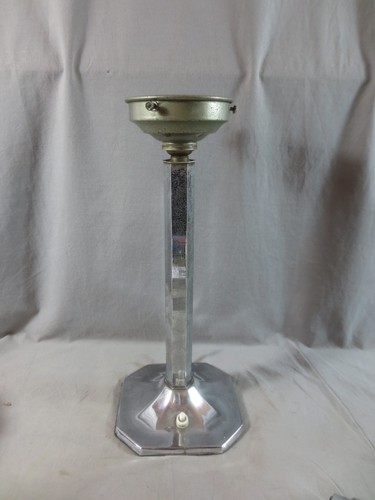 Art deco chrome table lamp - chrome, for