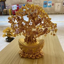 1.49LB Zhaocai Tree Wealth Attraction Crystal Tree Quartz Home Decoration