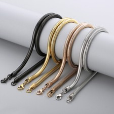 2.5/3/4/5/6mm 316L Stainless Steel Men Women Round Snake Chain Necklace20"22"24"