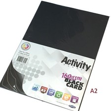 A2 Black Craft Card 20 Sheets