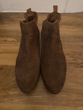 Brown Suede Beatle Boots - Ankle High - Size UK-9 / US-10 / EU-43 - Very Good
