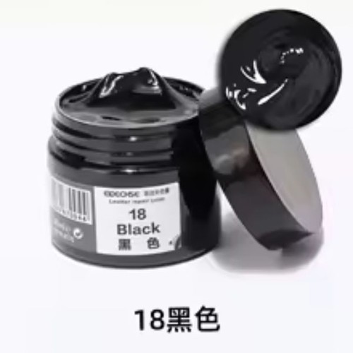 Leather vinyl black paint - leather,