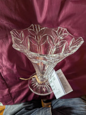 An art deco cut glass flower