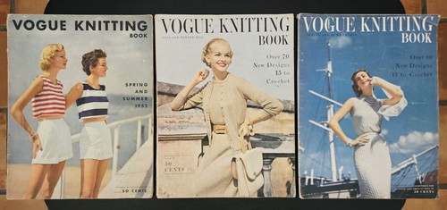 Lot 1950s vogue - 3, knitting