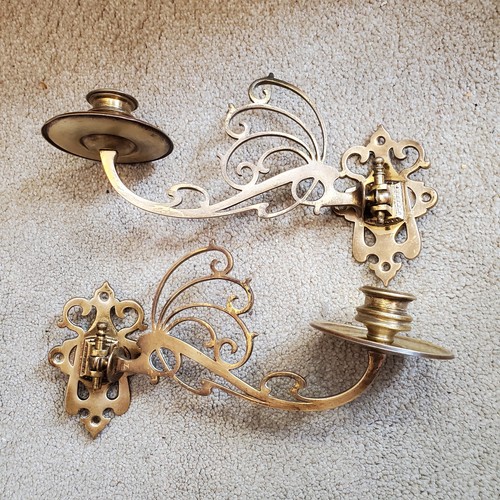 Antique brass wall piano - wall,