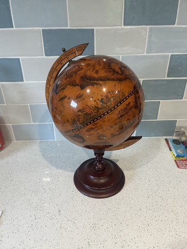 Revolving world globe features - world,